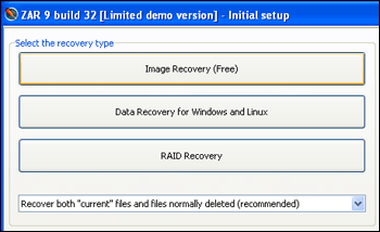 ZAR image recovery