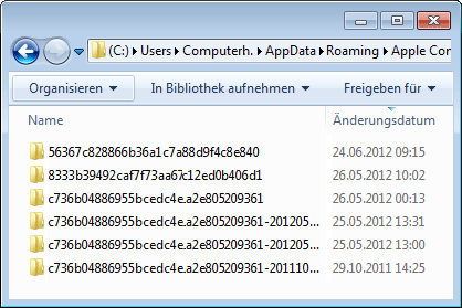 iPhone Backup löschen unter Windows iPhone Backup löschen unter Windows