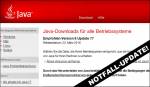 Java notfall update
