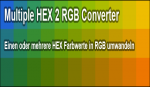 HEX 2 RGB Converter