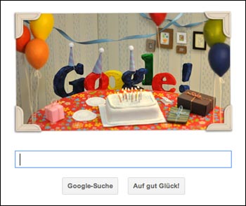 Doodle: Googles 13. Geburtstag