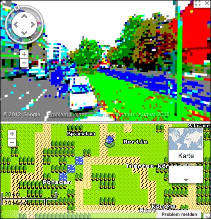 Google Maps 8-Bit Streetview