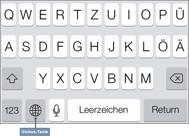 iPhone Tastatur umstellen