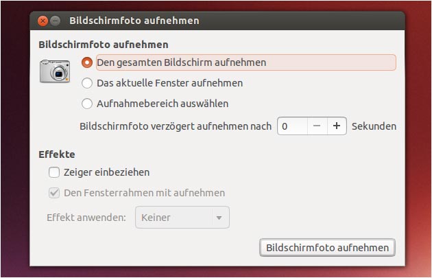 Linux Bildschirmfoto