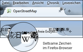 Chinesische Zeichen im Firefox