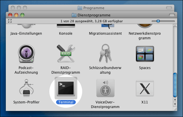 Mac OS X Terminal