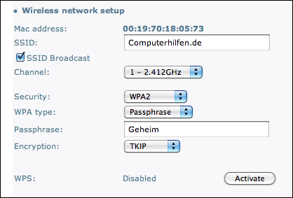 WPS deaktivieren
