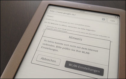 Tolino Shine: WLAN