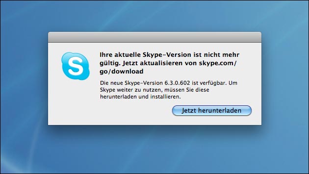 Skype veraltet