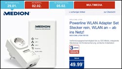 Medion Life P85150 (MD 87320) Powerline Adapter: Schnäppchen bei Aldi!
