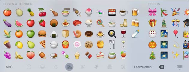 Emoji Icons mit iOS 8.3