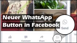 Facebook App bald mit WhatsApp-Button!