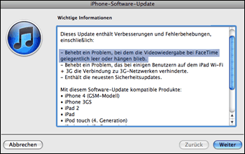 iOS Update 4.3.2