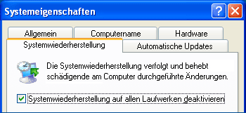 Systemwiederherstellung