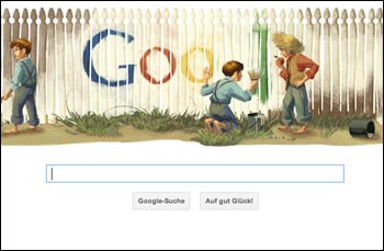 Google Goodle zu Mark Twains Geburtstag