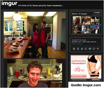 Facebook Sicherheitsleck: Mark Zuckerberg