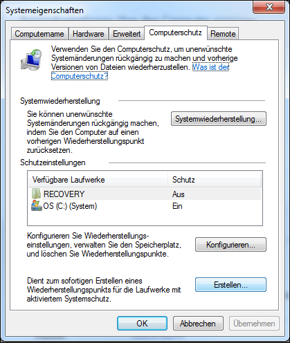 Systemeigenschaften