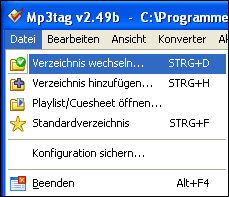 Dateiordner auswählen