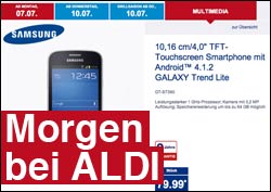 Bei Aldi: Samsung Handy-Schnäppchen