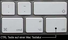 CTRL auf dem Mac