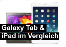 Galaxy Tab S und iPad
