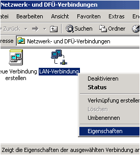 LAN Einstellungen