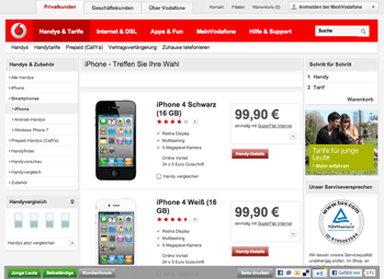 VodaFone: iPhone 4S