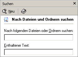 Windows 2000 Suche