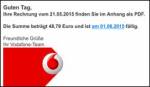 Vorsicht, Virus: „Ihre Mobilfunk – Rechnung vom 21.05.2015 im Anhang als PDF“ Vodafone virus
