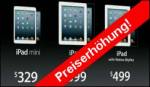 Iphone ipad preiserhoehung