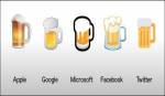 Google apple bier emoji