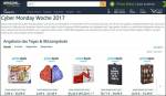 Amazon Cyber Monday Woche 2017: Schnäppchen im November! Cyber monday woche 2017