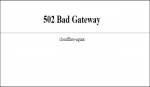 Cloudflare 502 error bad gateway