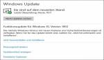 Windows 1903 update bereit