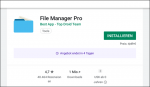 File Manager Pro Bildschirm