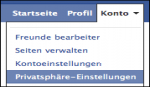 Facebook konto privat