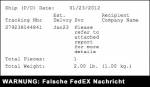 Warnung fedex virus
