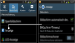 Android Bildschirm Timeout