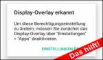 Über anderen Apps einblenden