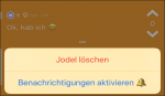 Jodel Nachricht löschen