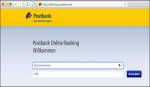 Postbank Webseite im Chrome