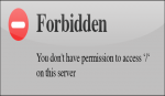 Server-Fehler 403: Access forbidden