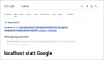 localhost aufrufen statt Google