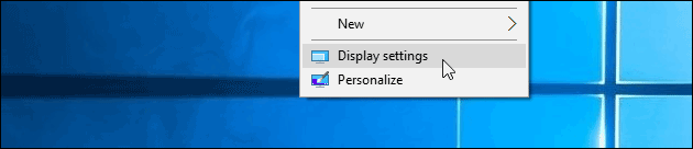 Windows display rotation