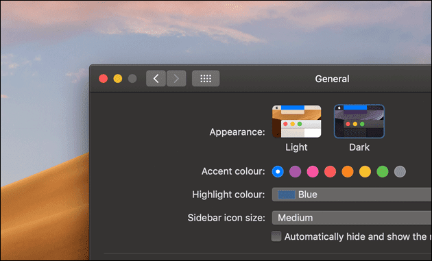 Mac Dark Mode