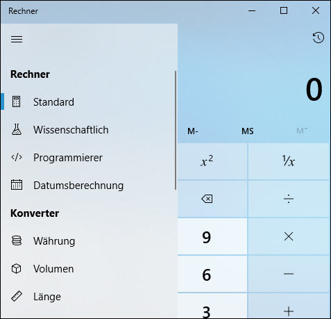 Microsoft Rechner Plus