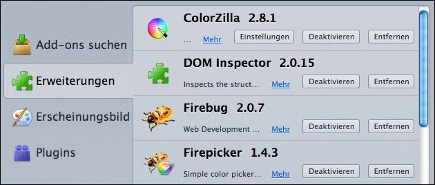 Firefox: Add-ons deaktivieren