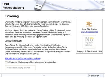 USB Fehlerbehebung / Probleme lösen