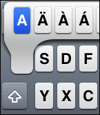 Umlaute auf dem iPhone