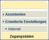 Fritzbox Internet Zugangsdaten einstellen